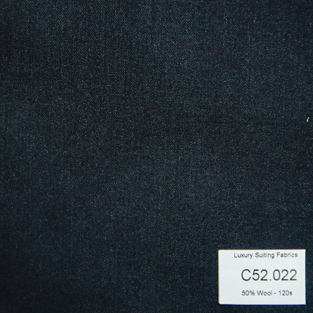 [ Hết hàng ] C52.022 Kevinlli V3 - Vải Suit 50% Wool - Xanh Đen Trơn